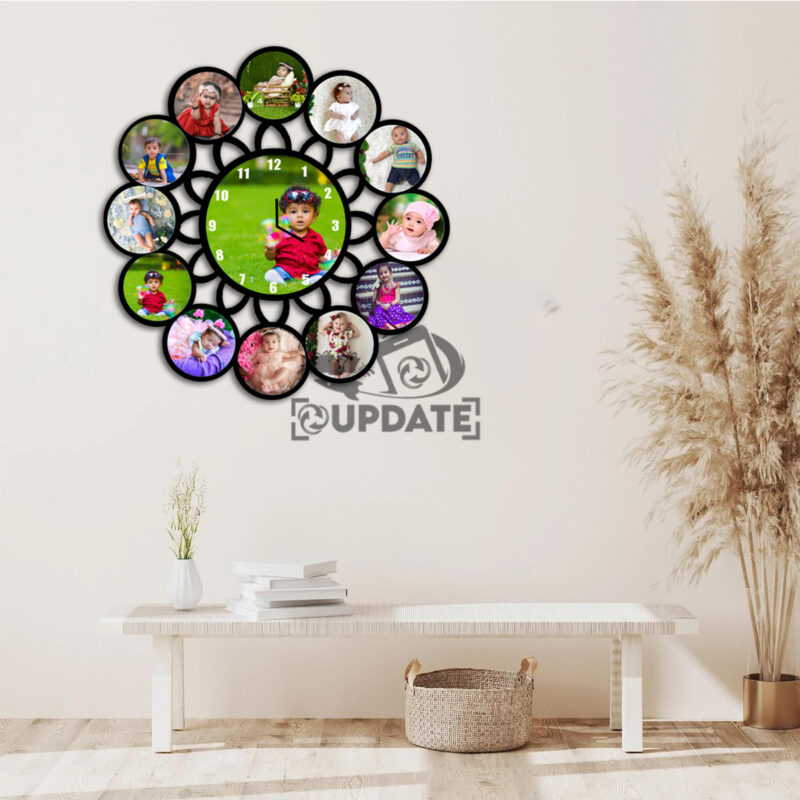 WC013 mdf sublimation wall clock with round shape - Image 3