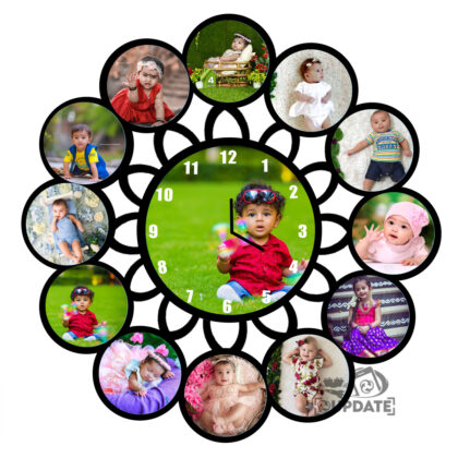 WC013 mdf sublimation wall clock with round shape